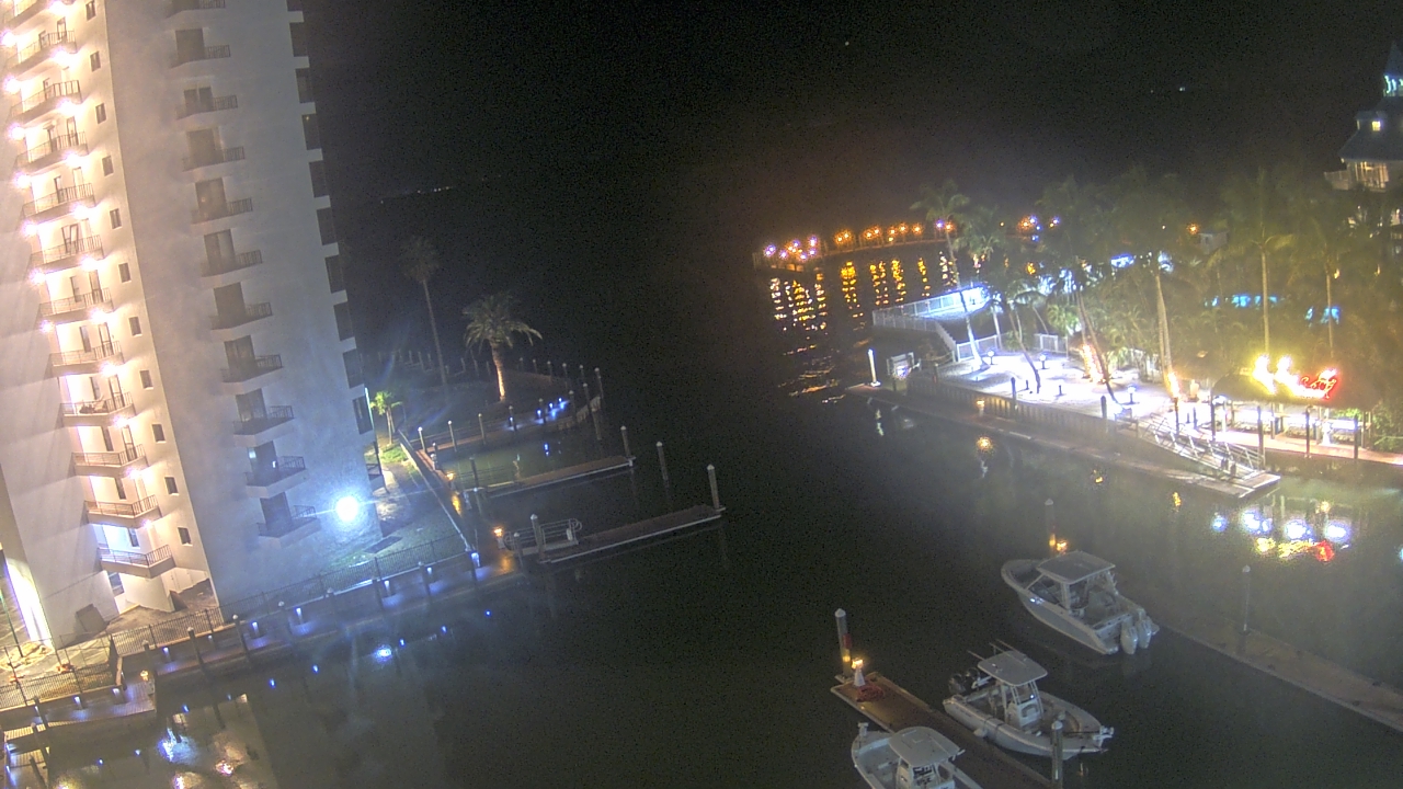 Thumbnail for current weather camera view from Sanibel Harbour Yacht Club in Punta Rassa, Florida