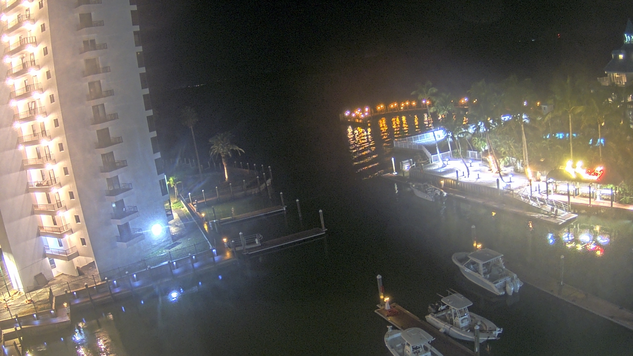 Thumbnail for current weather camera view from Sanibel Harbour Yacht Club in Punta Rassa, Florida