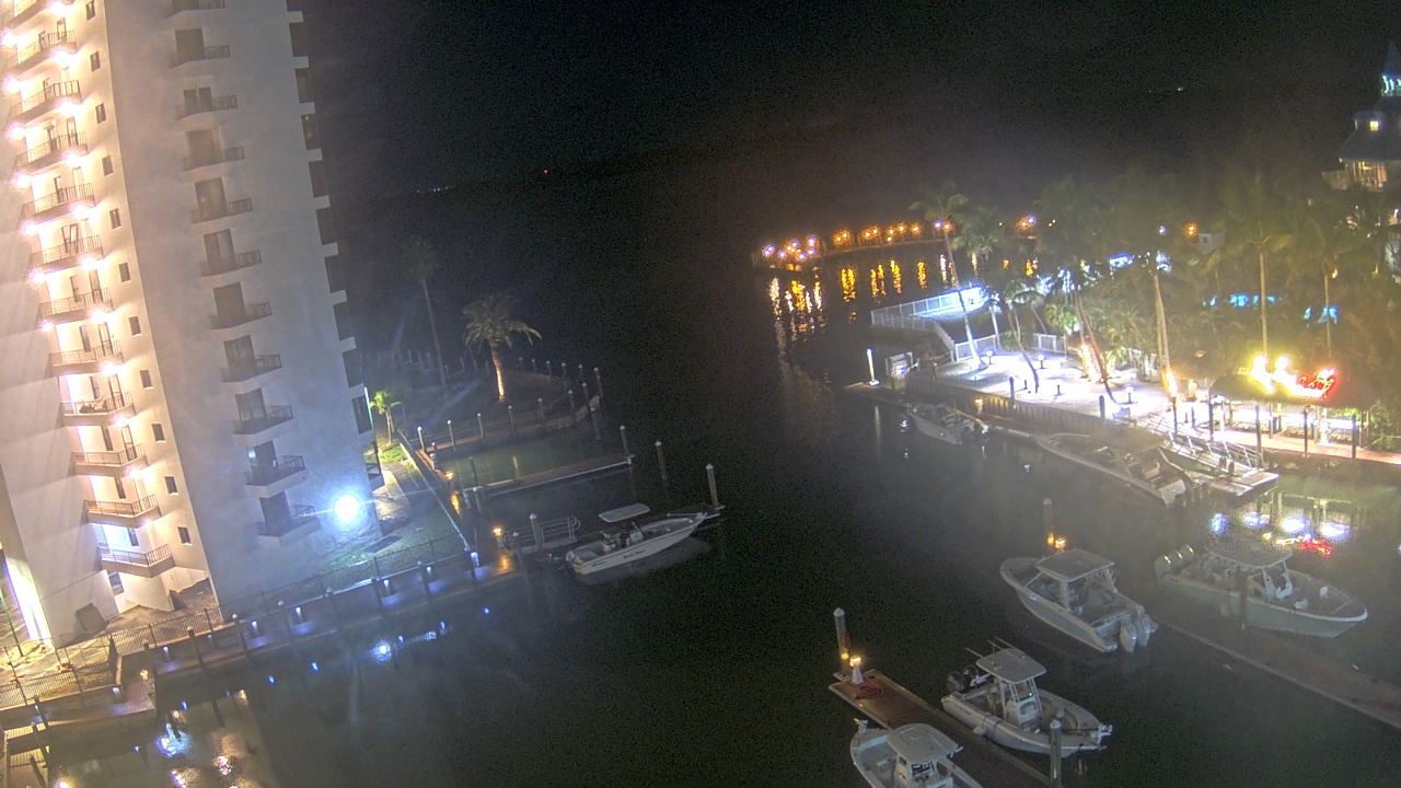 Thumbnail for current weather camera view from Sanibel Harbour Yacht Club in Punta Rassa, Florida