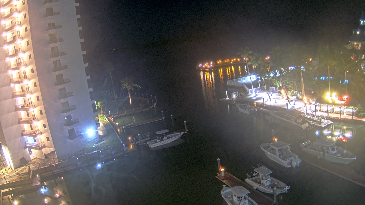 Thumbnail for current weather camera view from Sanibel Harbour Yacht Club in Punta Rassa, Florida