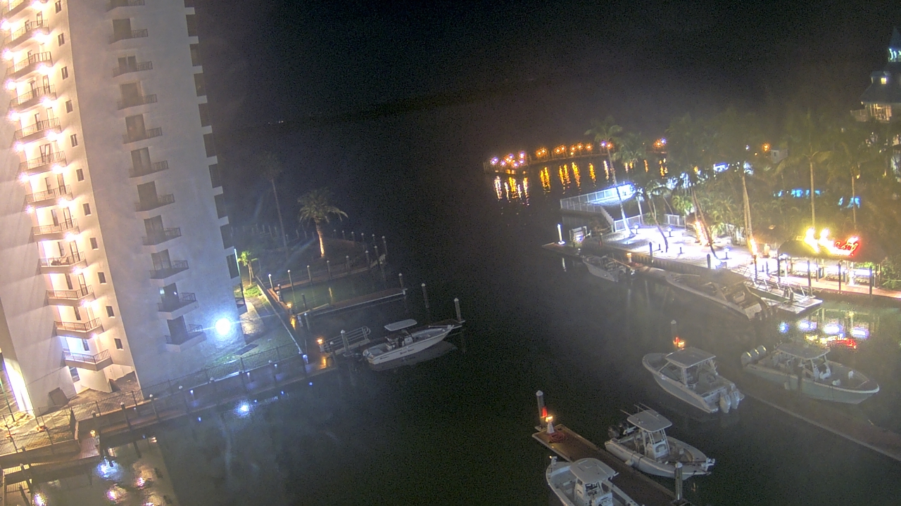 Thumbnail for current weather camera view from Sanibel Harbour Yacht Club in Punta Rassa, Florida