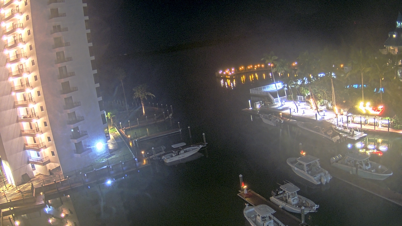 Thumbnail for current weather camera view from Sanibel Harbour Yacht Club in Punta Rassa, Florida