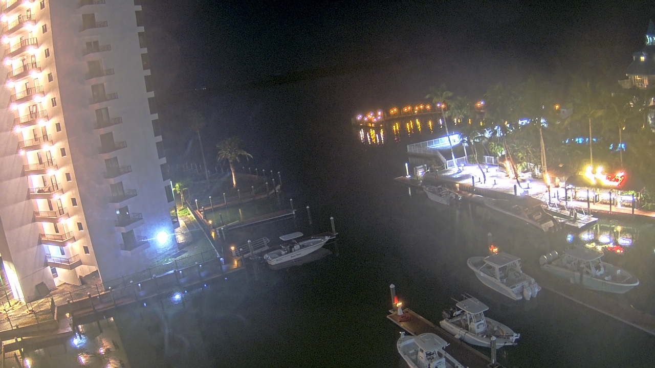 Thumbnail for current weather camera view from Sanibel Harbour Yacht Club in Punta Rassa, Florida