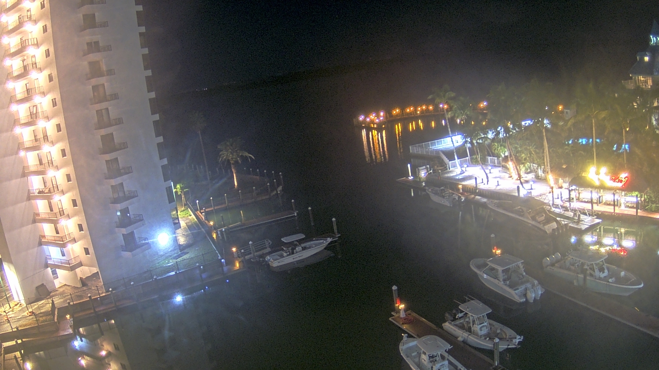 Thumbnail for current weather camera view from Sanibel Harbour Yacht Club in Punta Rassa, Florida