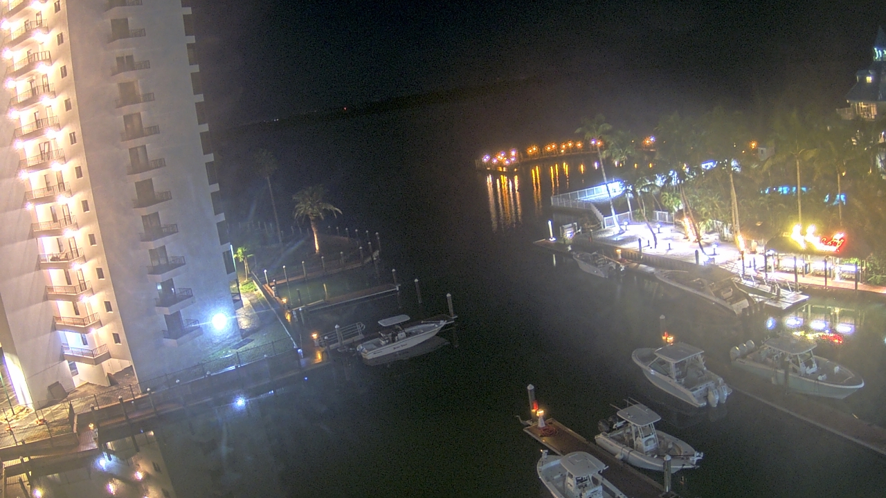 Thumbnail for current weather camera view from Sanibel Harbour Yacht Club in Punta Rassa, Florida