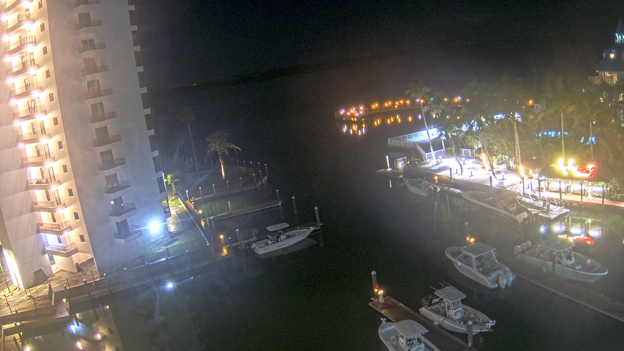 Thumbnail for current weather camera view from Sanibel Harbour Yacht Club in Punta Rassa, Florida