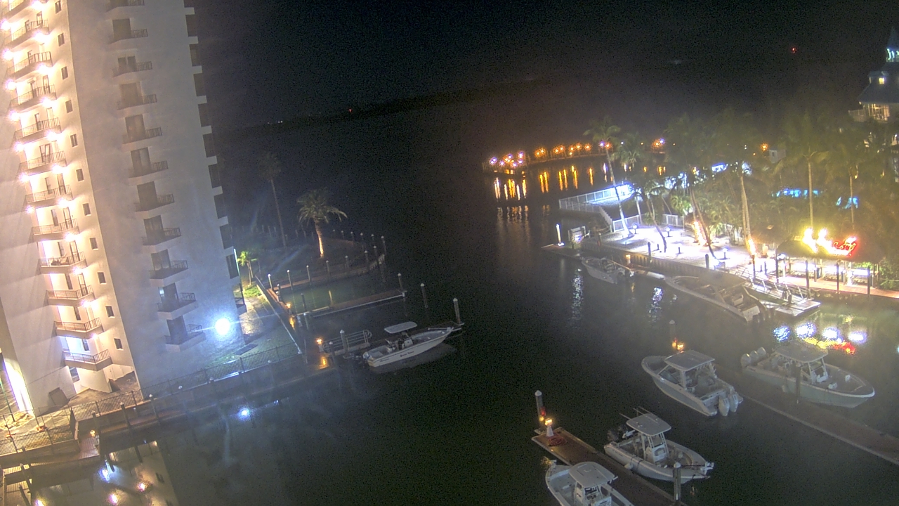 Thumbnail for current weather camera view from Sanibel Harbour Yacht Club in Punta Rassa, Florida