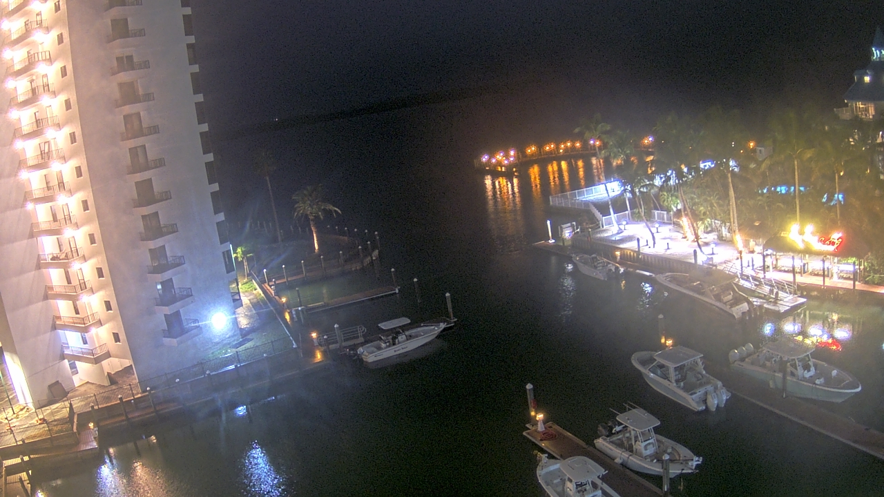 Thumbnail for current weather camera view from Sanibel Harbour Yacht Club in Punta Rassa, Florida