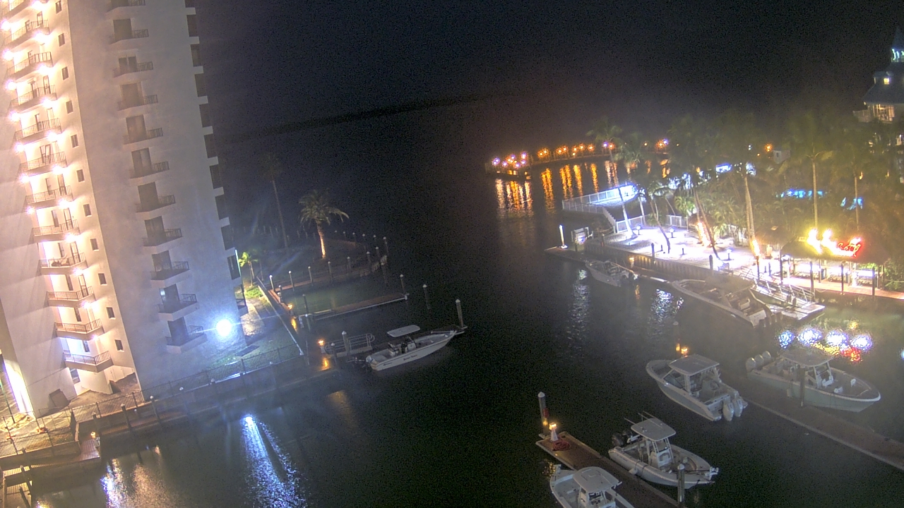 Thumbnail for current weather camera view from Sanibel Harbour Yacht Club in Punta Rassa, Florida