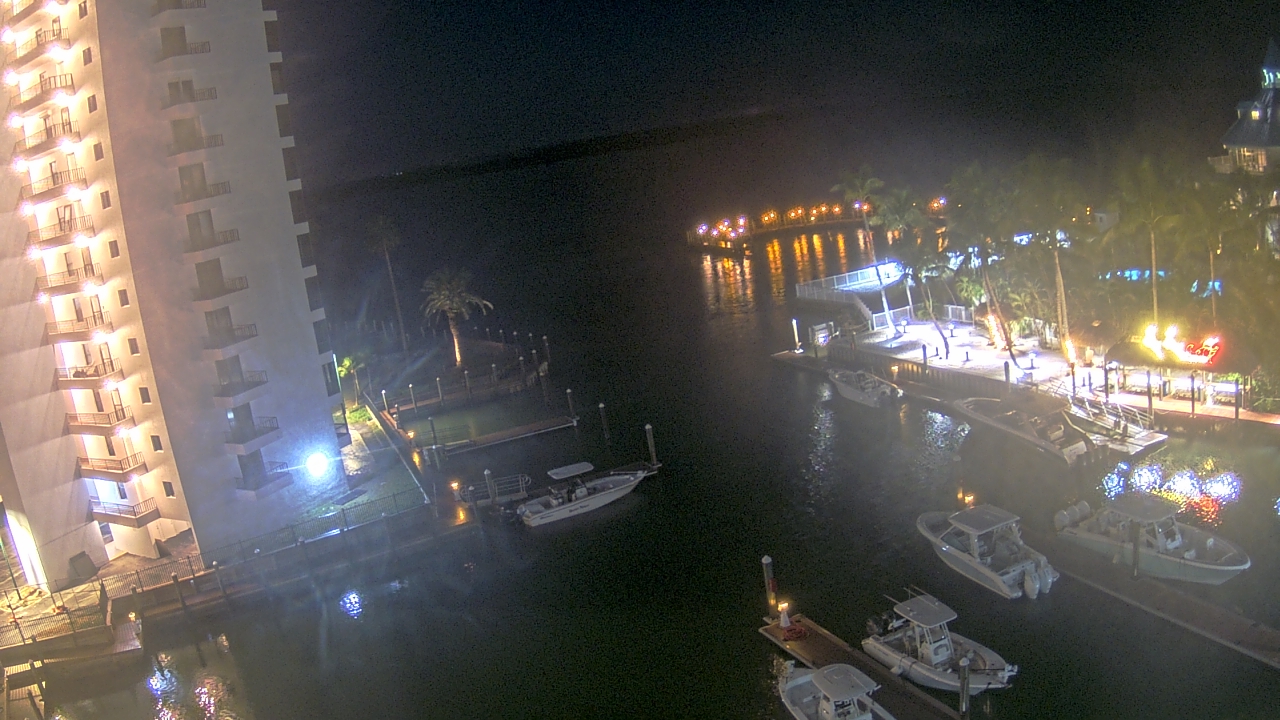 Thumbnail for current weather camera view from Sanibel Harbour Yacht Club in Punta Rassa, Florida