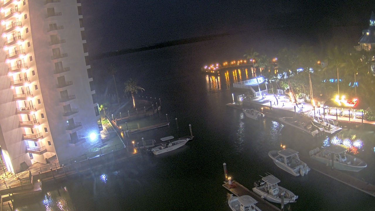 Thumbnail for current weather camera view from Sanibel Harbour Yacht Club in Punta Rassa, Florida