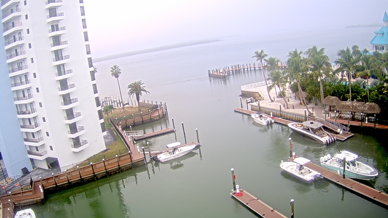 Thumbnail for current weather camera view from Sanibel Harbour Yacht Club in Punta Rassa, Florida