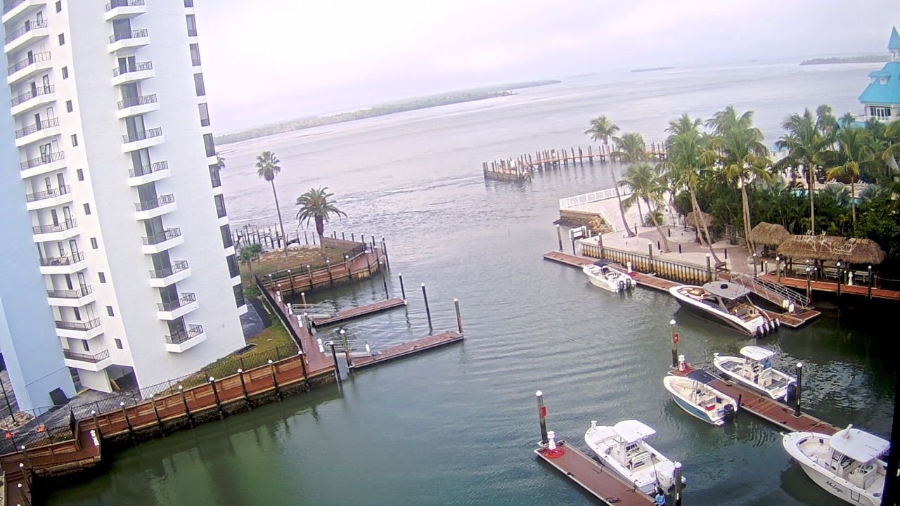 Thumbnail for current weather camera view from Sanibel Harbour Yacht Club in Punta Rassa, Florida