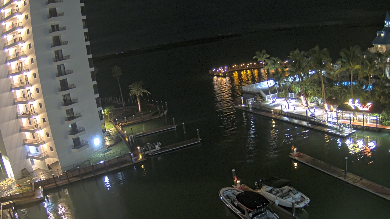 Thumbnail for current weather camera view from Sanibel Harbour Yacht Club in Punta Rassa, Florida