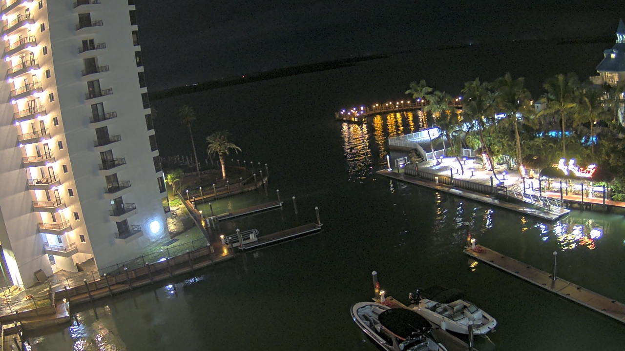 Thumbnail for current weather camera view from Sanibel Harbour Yacht Club in Punta Rassa, Florida