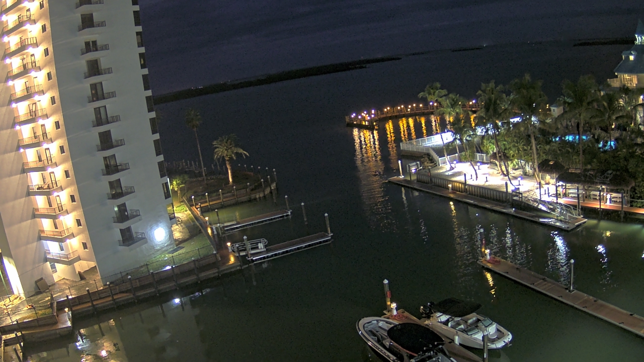 Thumbnail for current weather camera view from Sanibel Harbour Yacht Club in Punta Rassa, Florida