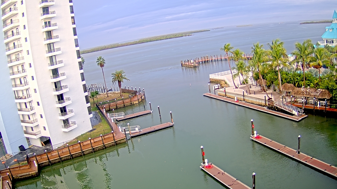 Thumbnail for current weather camera view from Sanibel Harbour Yacht Club in Punta Rassa, Florida