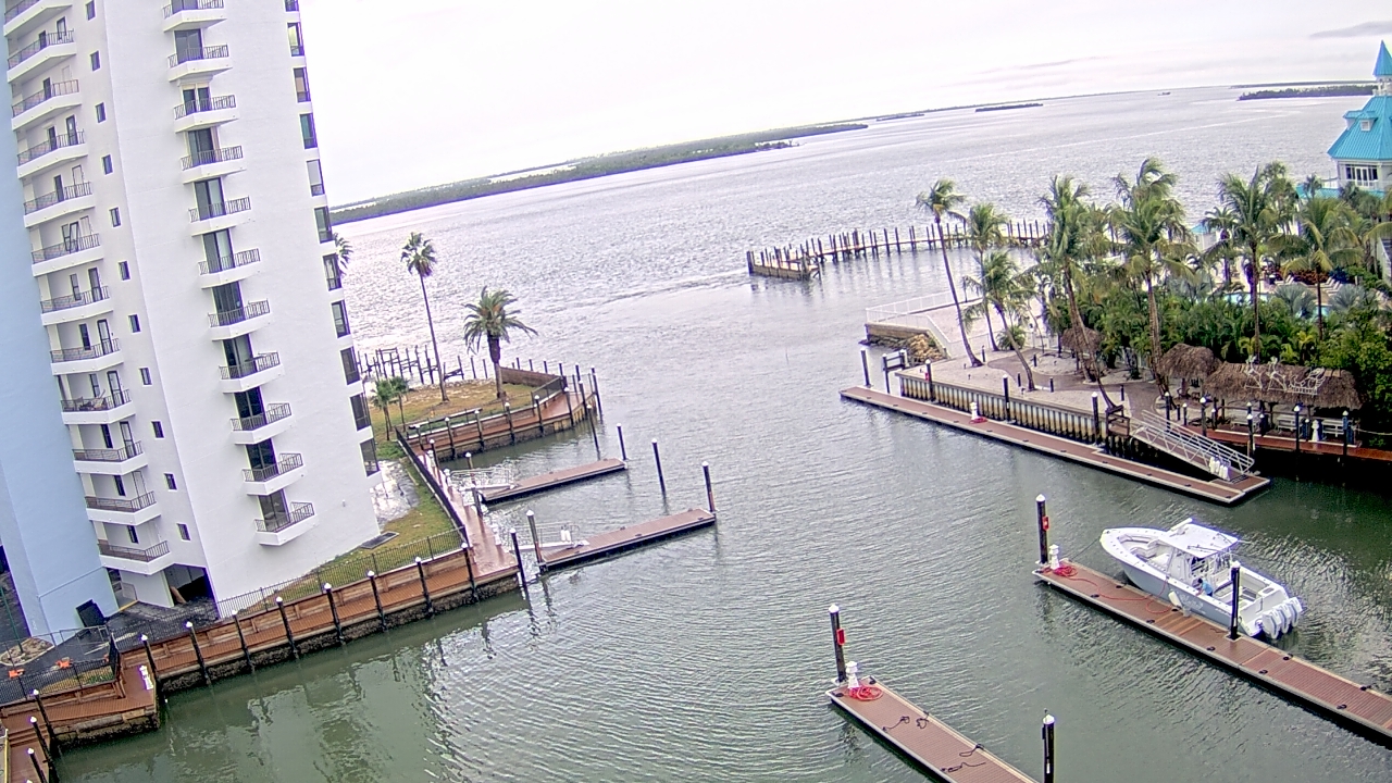 Thumbnail for current weather camera view from Sanibel Harbour Yacht Club in Punta Rassa, Florida