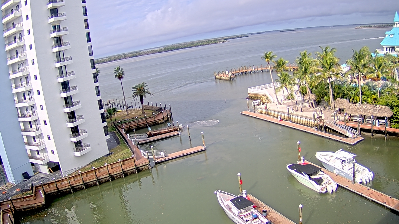 Thumbnail for current weather camera view from Sanibel Harbour Yacht Club in Punta Rassa, Florida