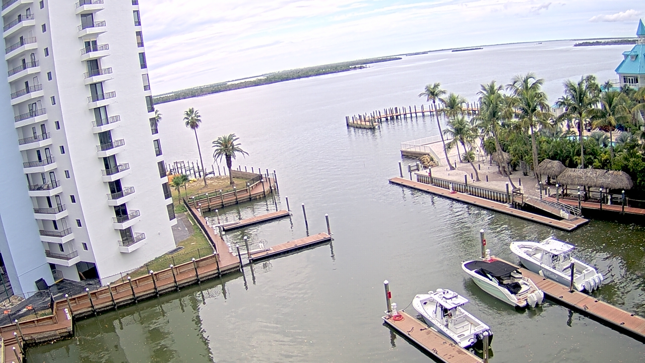 Thumbnail for current weather camera view from Sanibel Harbour Yacht Club in Punta Rassa, Florida