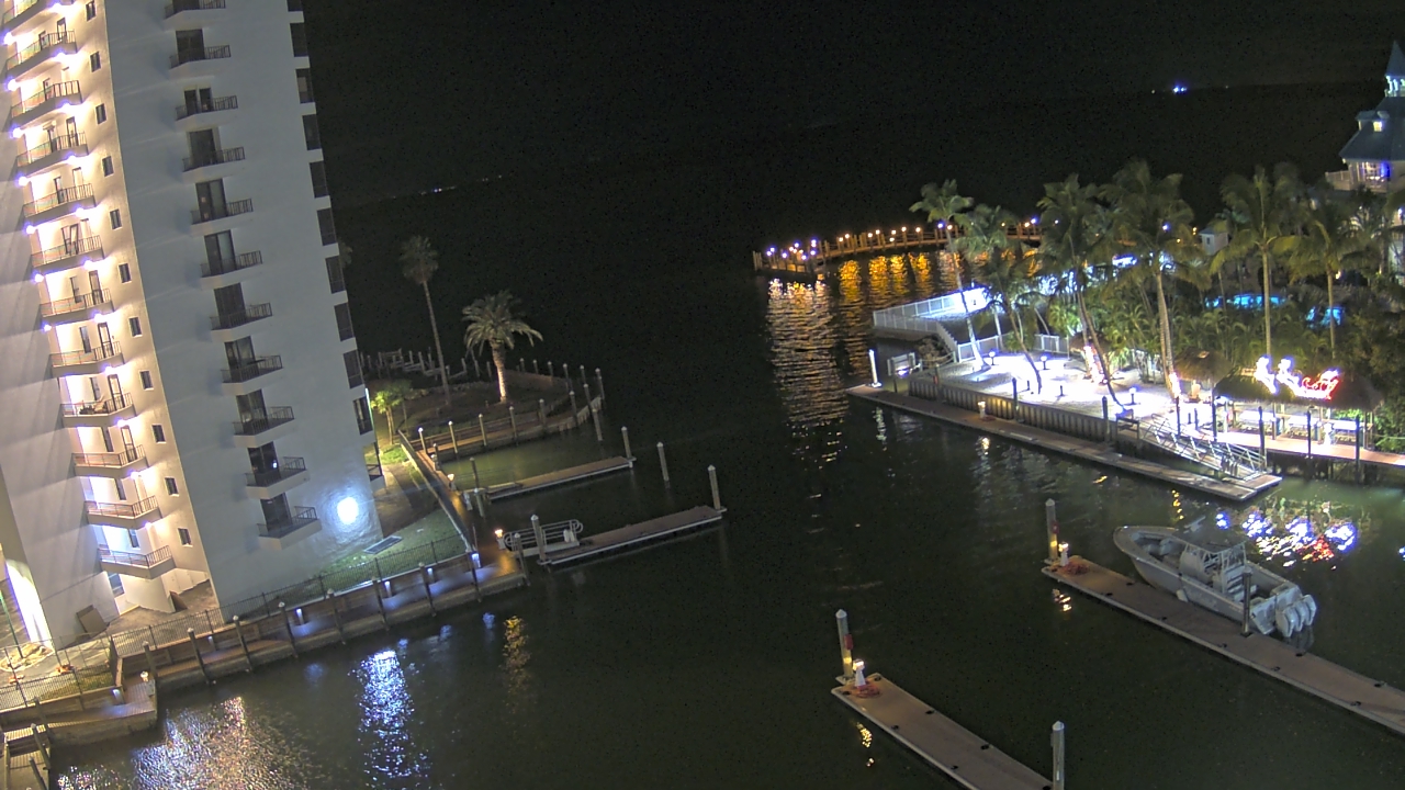 Thumbnail for current weather camera view from Sanibel Harbour Yacht Club in Punta Rassa, Florida