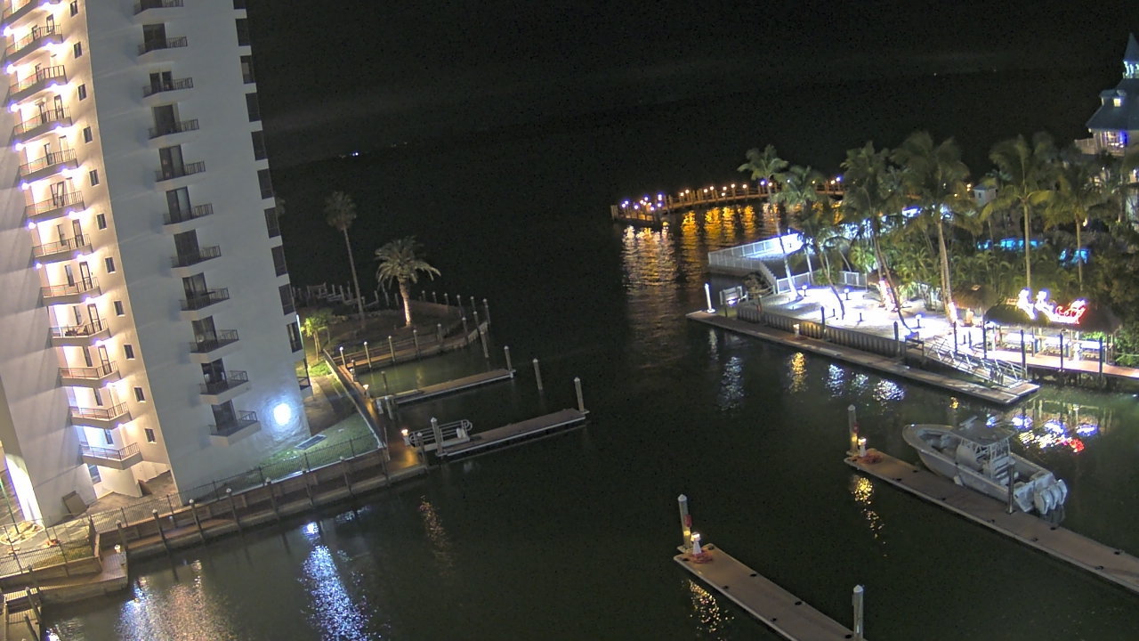 Thumbnail for current weather camera view from Sanibel Harbour Yacht Club in Punta Rassa, Florida