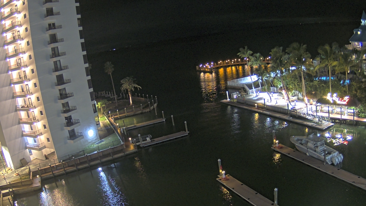 Thumbnail for current weather camera view from Sanibel Harbour Yacht Club in Punta Rassa, Florida