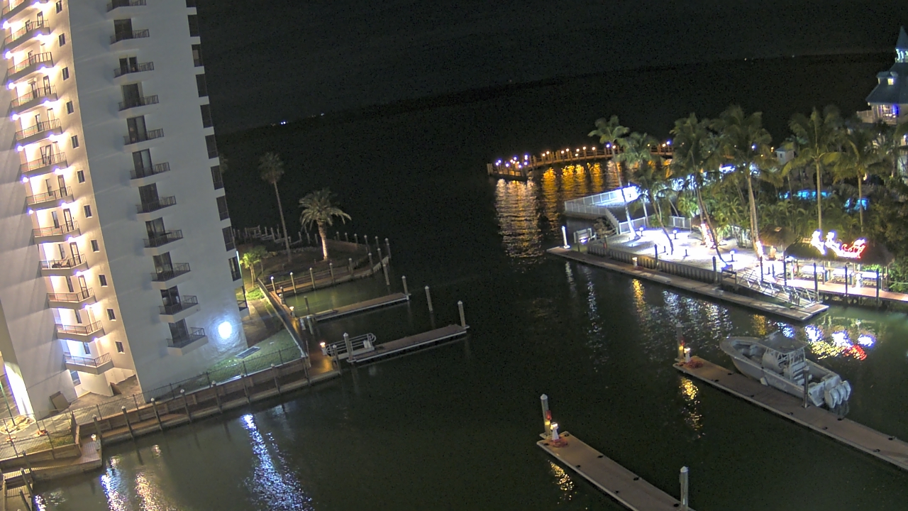 Thumbnail for current weather camera view from Sanibel Harbour Yacht Club in Punta Rassa, Florida