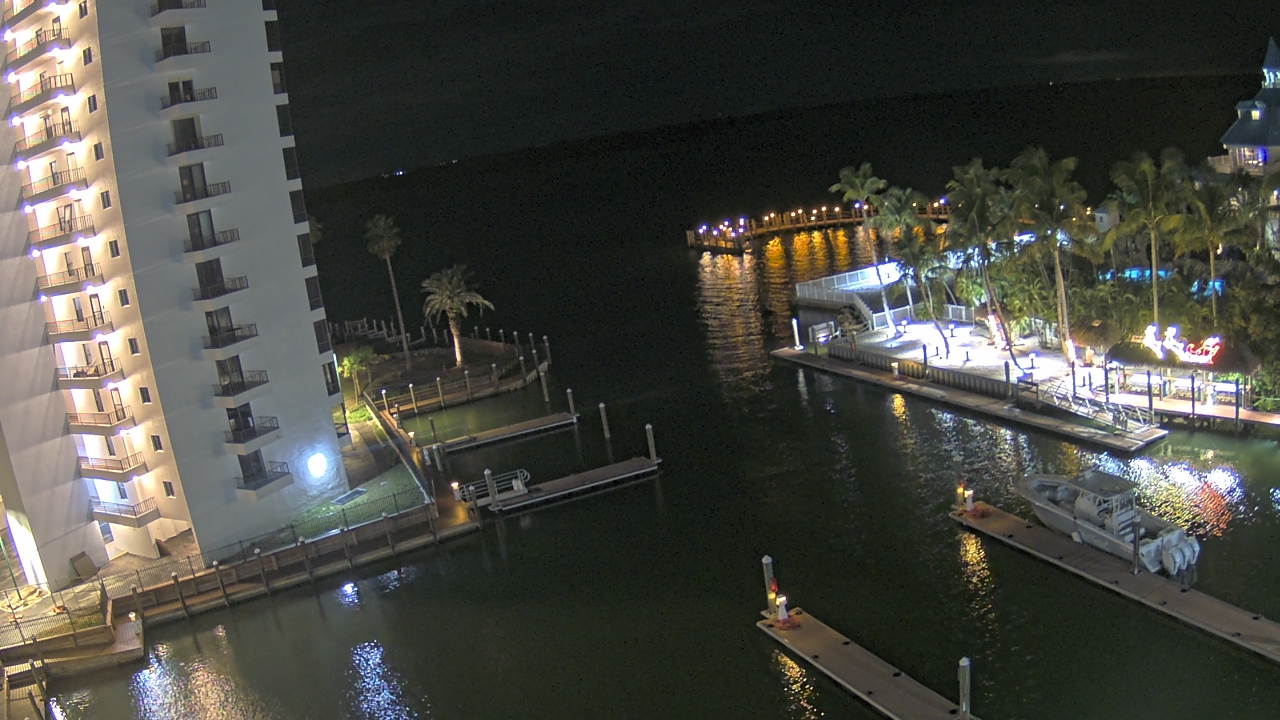 Thumbnail for current weather camera view from Sanibel Harbour Yacht Club in Punta Rassa, Florida