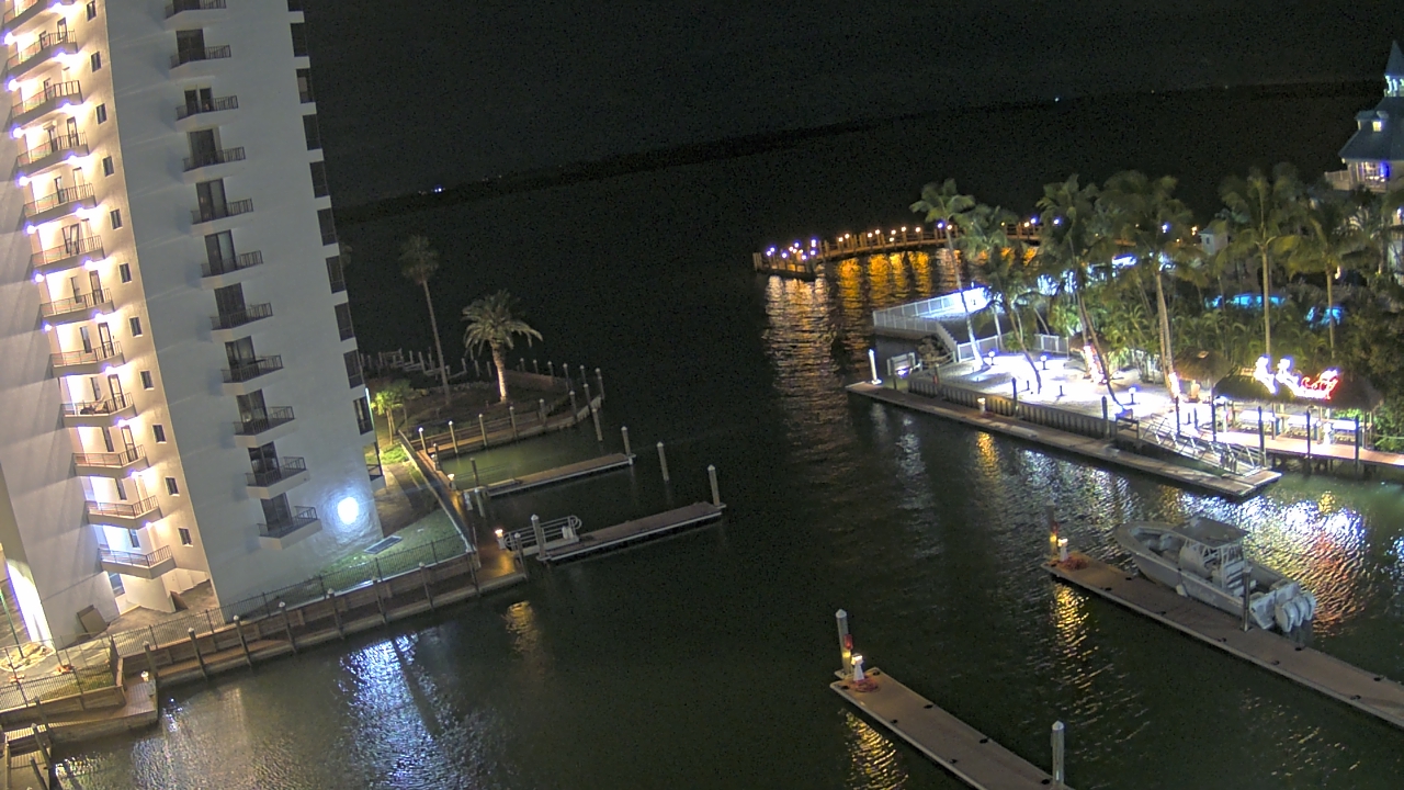 Thumbnail for current weather camera view from Sanibel Harbour Yacht Club in Punta Rassa, Florida