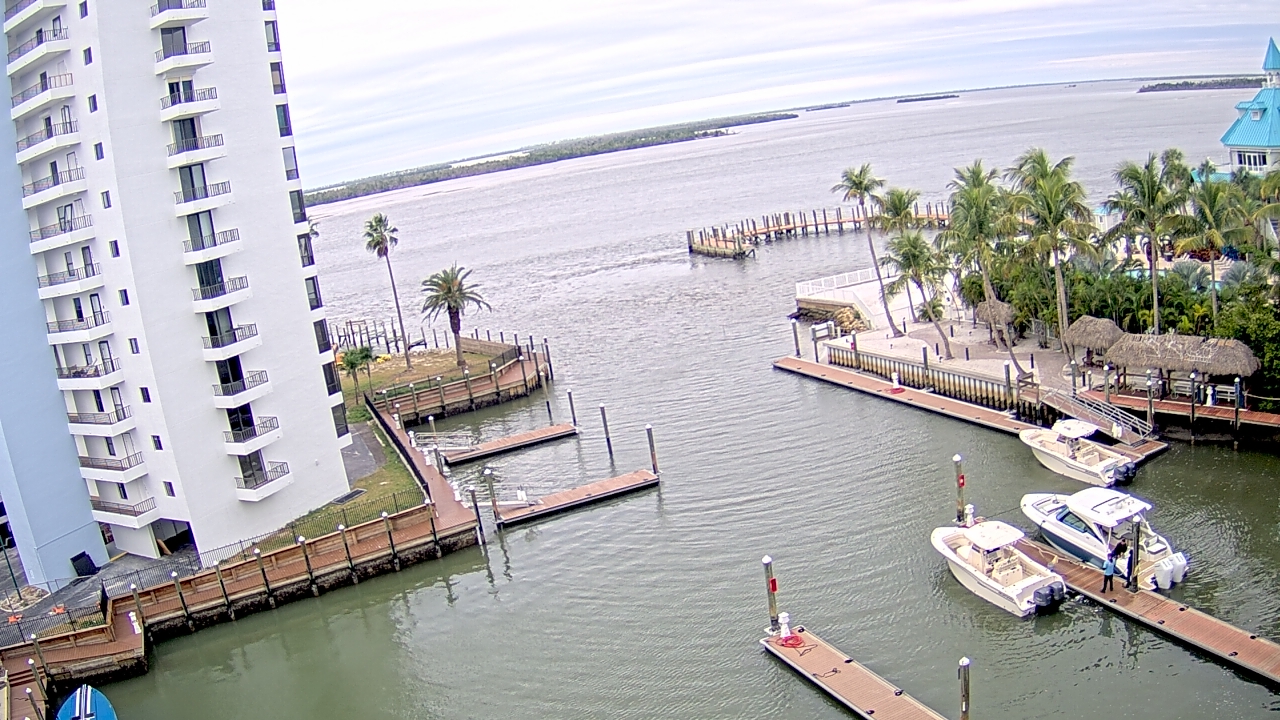 Thumbnail for current weather camera view from Sanibel Harbour Yacht Club in Punta Rassa, Florida