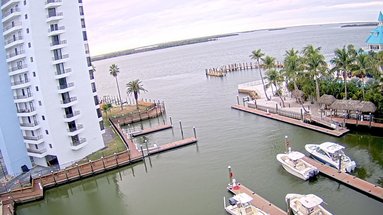 Thumbnail for current weather camera view from Sanibel Harbour Yacht Club in Punta Rassa, Florida