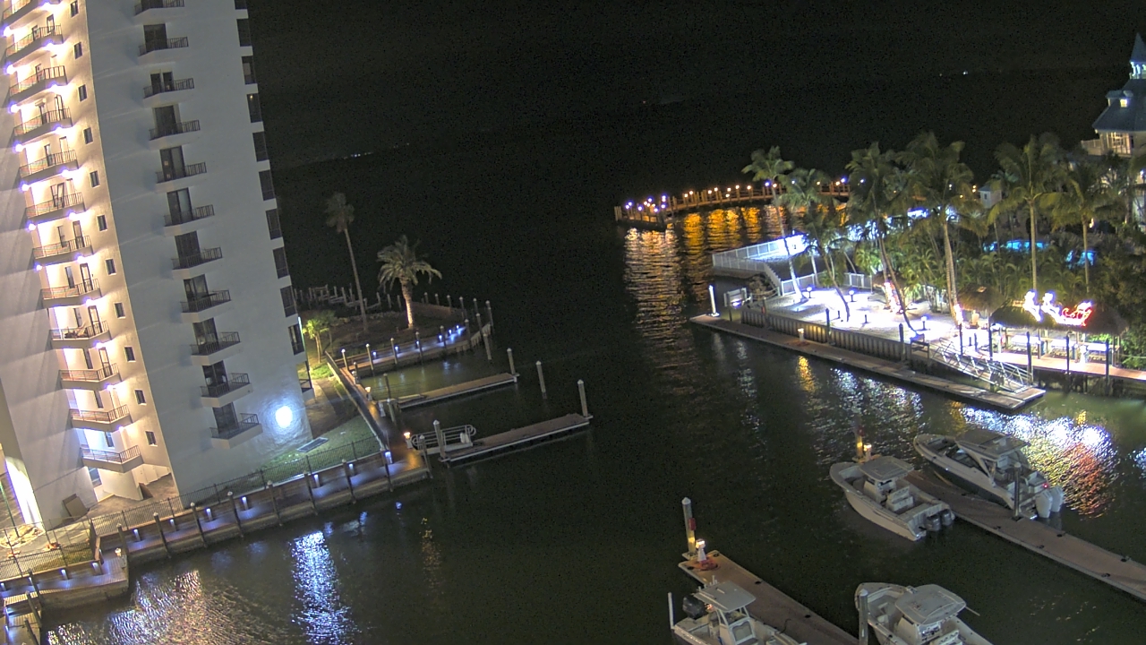 Thumbnail for current weather camera view from Sanibel Harbour Yacht Club in Punta Rassa, Florida