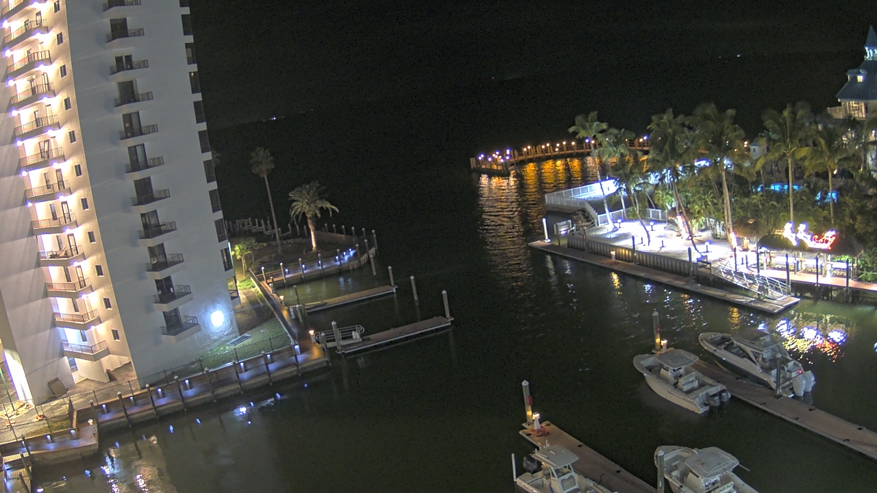 Thumbnail for current weather camera view from Sanibel Harbour Yacht Club in Punta Rassa, Florida