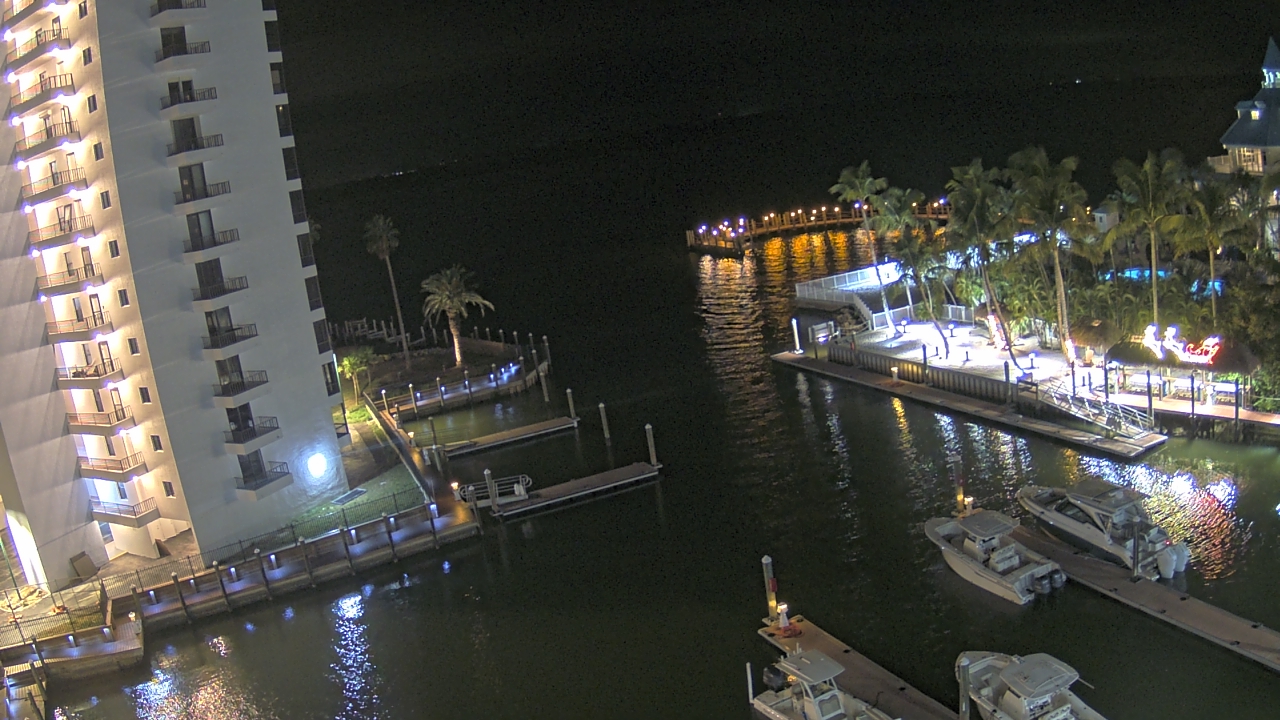 Thumbnail for current weather camera view from Sanibel Harbour Yacht Club in Punta Rassa, Florida