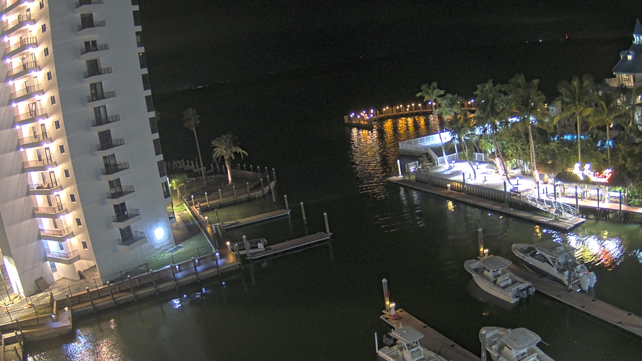 Thumbnail for current weather camera view from Sanibel Harbour Yacht Club in Punta Rassa, Florida