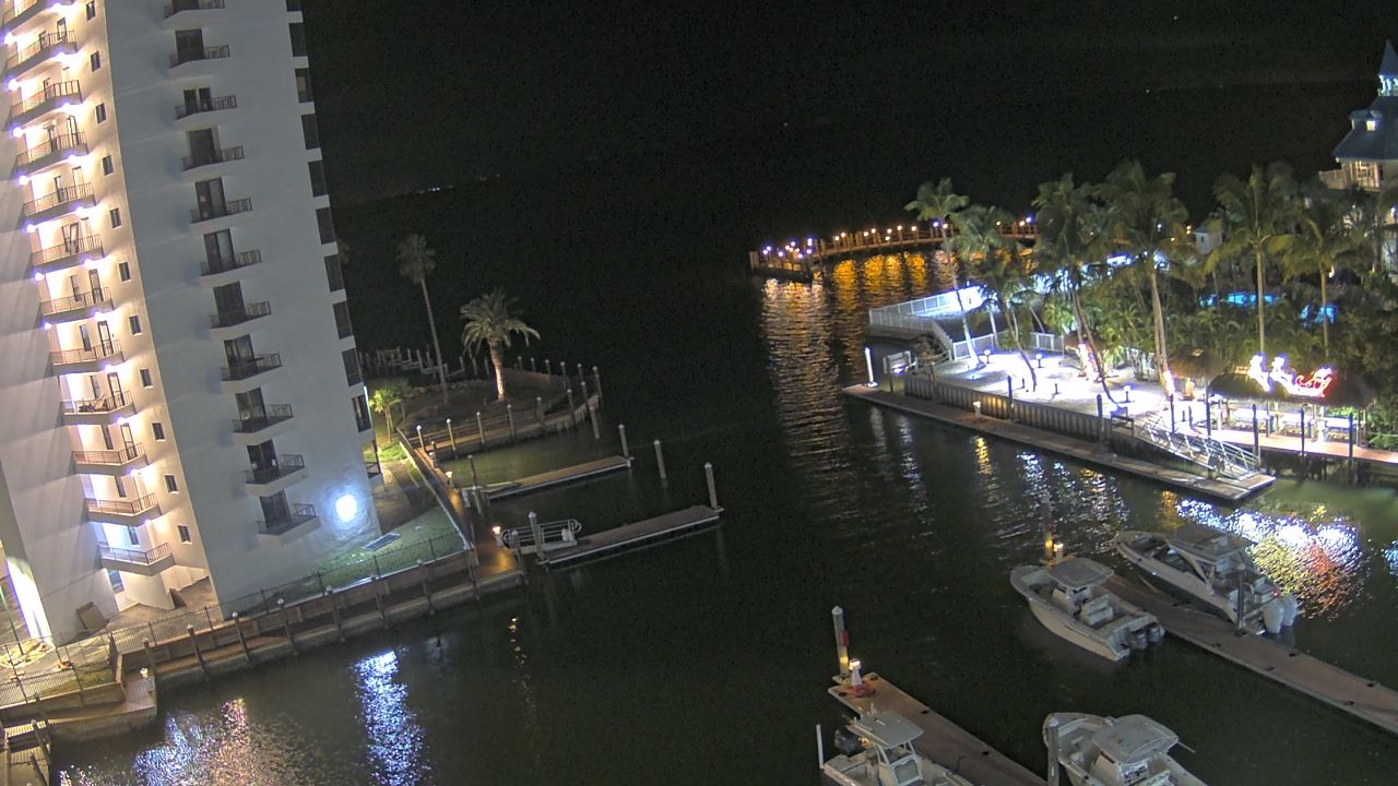 Thumbnail for current weather camera view from Sanibel Harbour Yacht Club in Punta Rassa, Florida