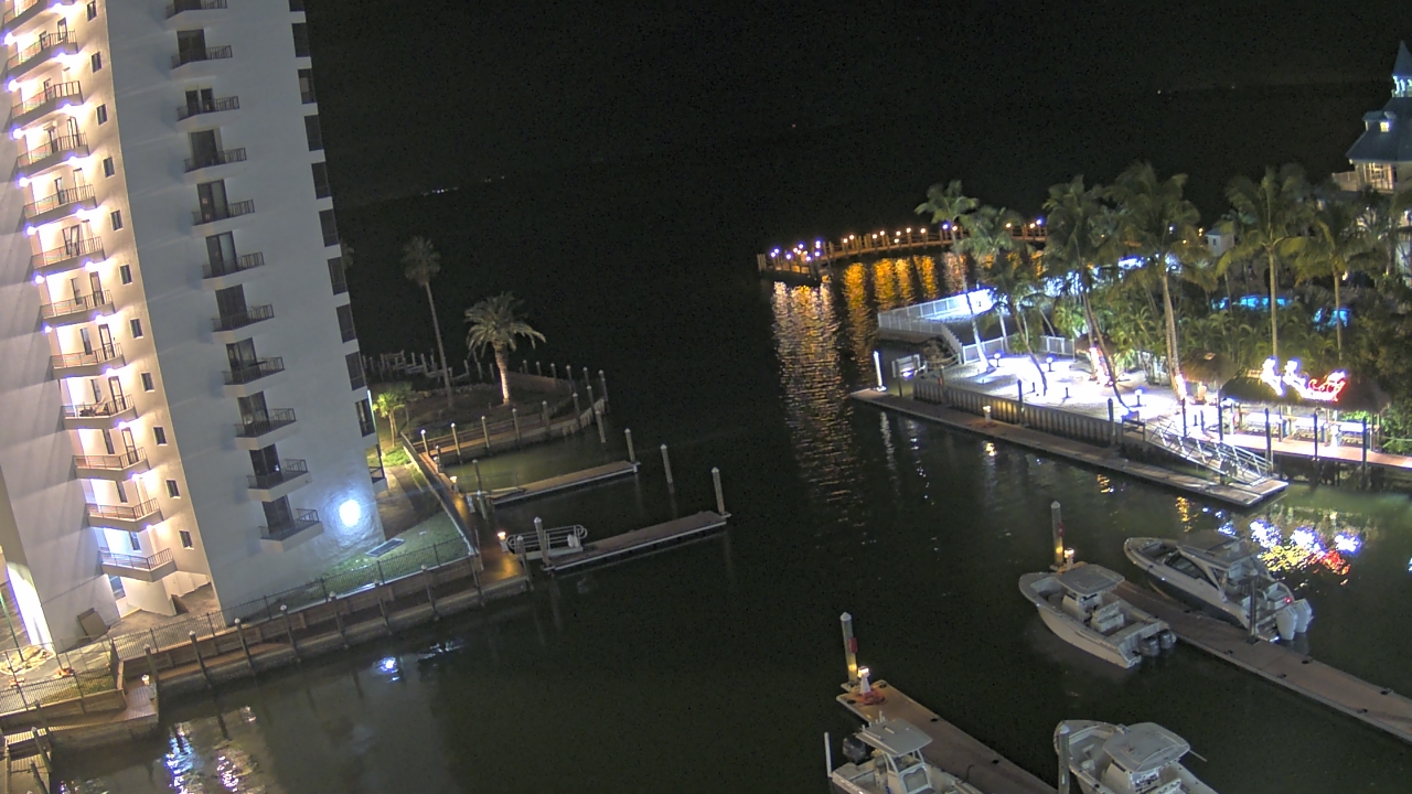 Thumbnail for current weather camera view from Sanibel Harbour Yacht Club in Punta Rassa, Florida