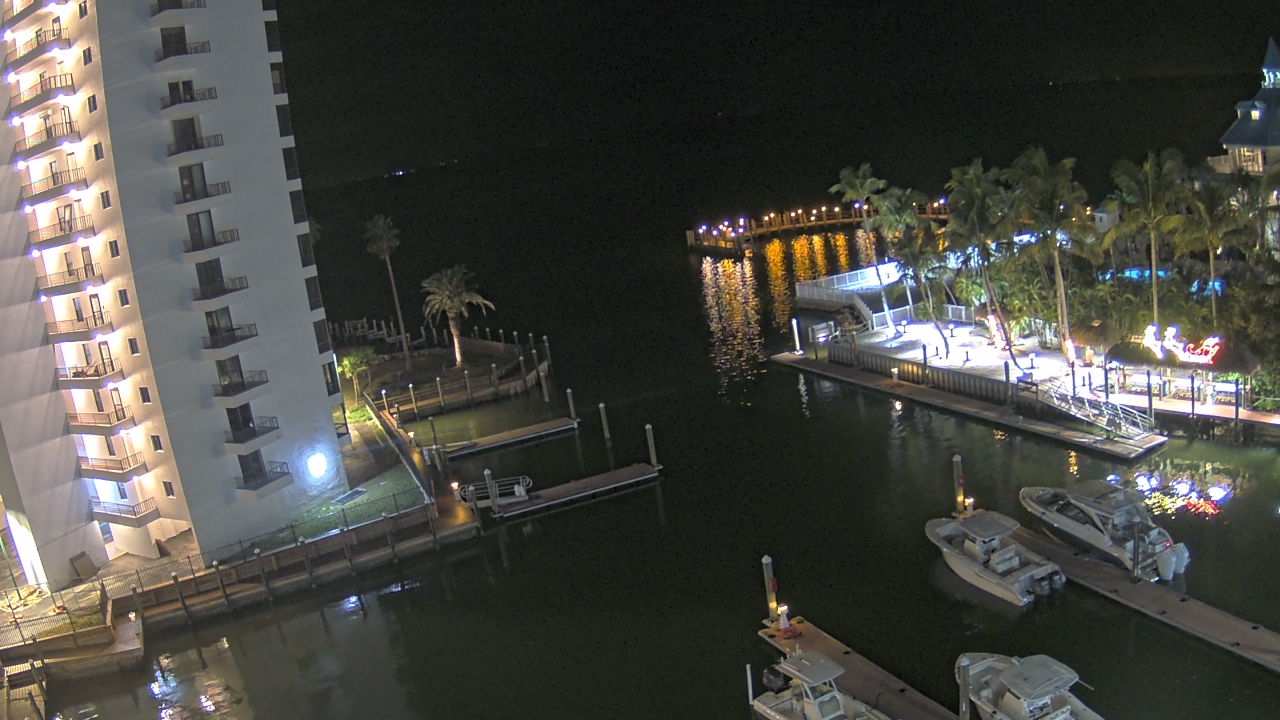 Thumbnail for current weather camera view from Sanibel Harbour Yacht Club in Punta Rassa, Florida