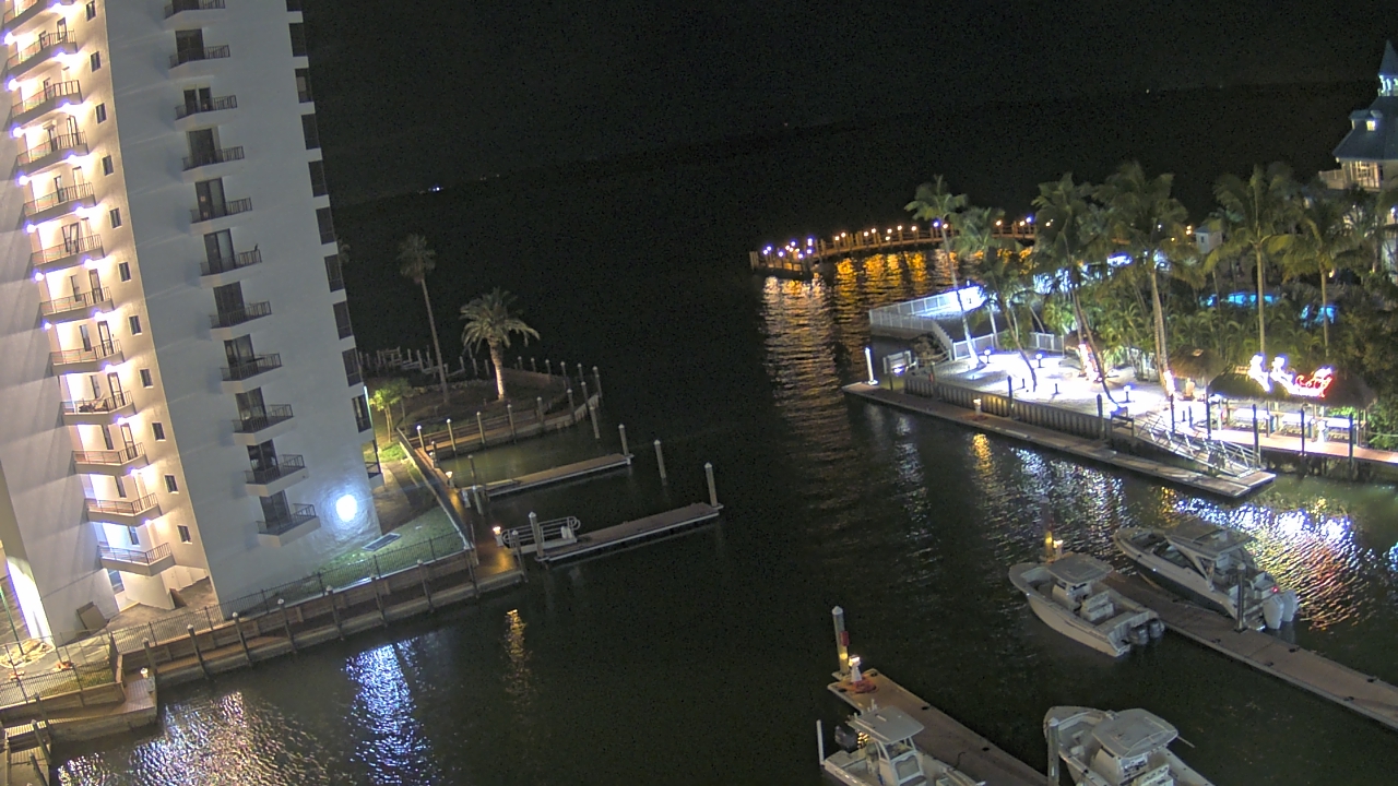 Thumbnail for current weather camera view from Sanibel Harbour Yacht Club in Punta Rassa, Florida