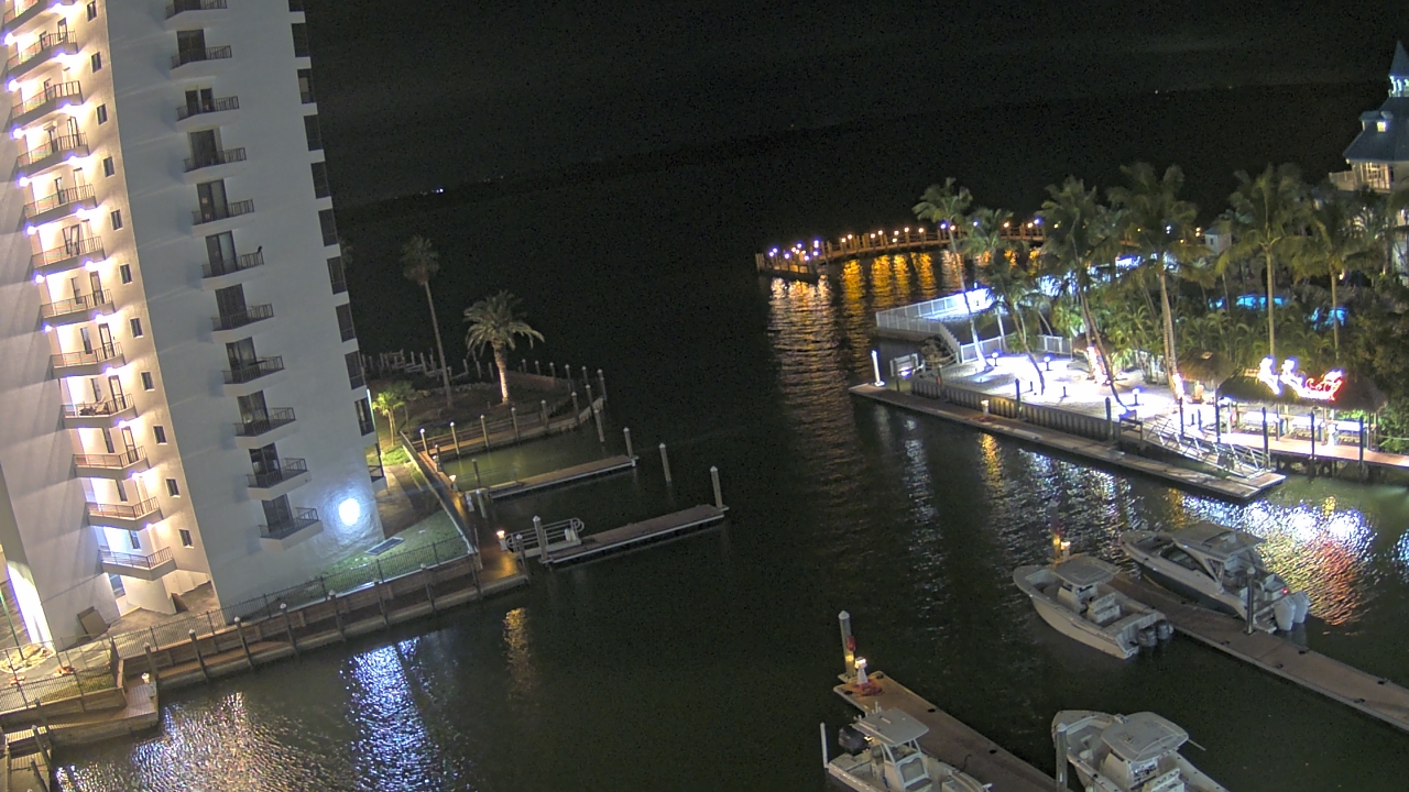Thumbnail for current weather camera view from Sanibel Harbour Yacht Club in Punta Rassa, Florida