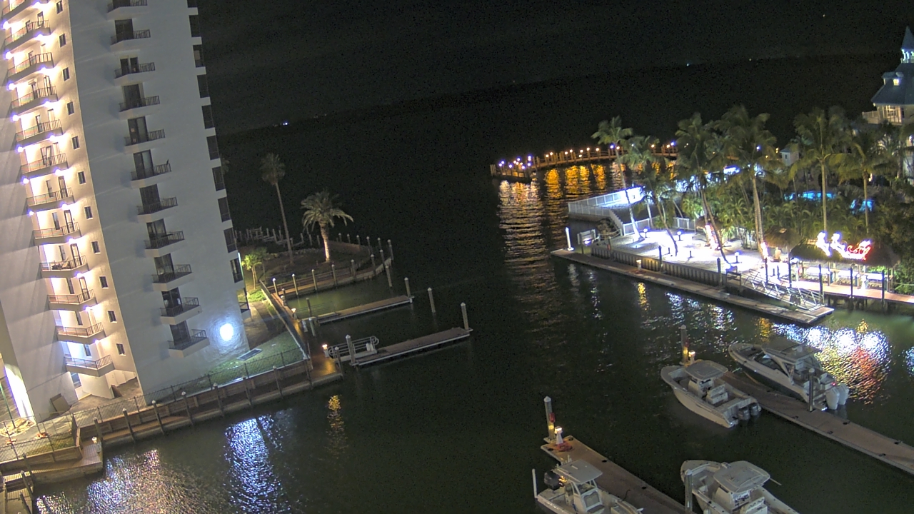 Thumbnail for current weather camera view from Sanibel Harbour Yacht Club in Punta Rassa, Florida