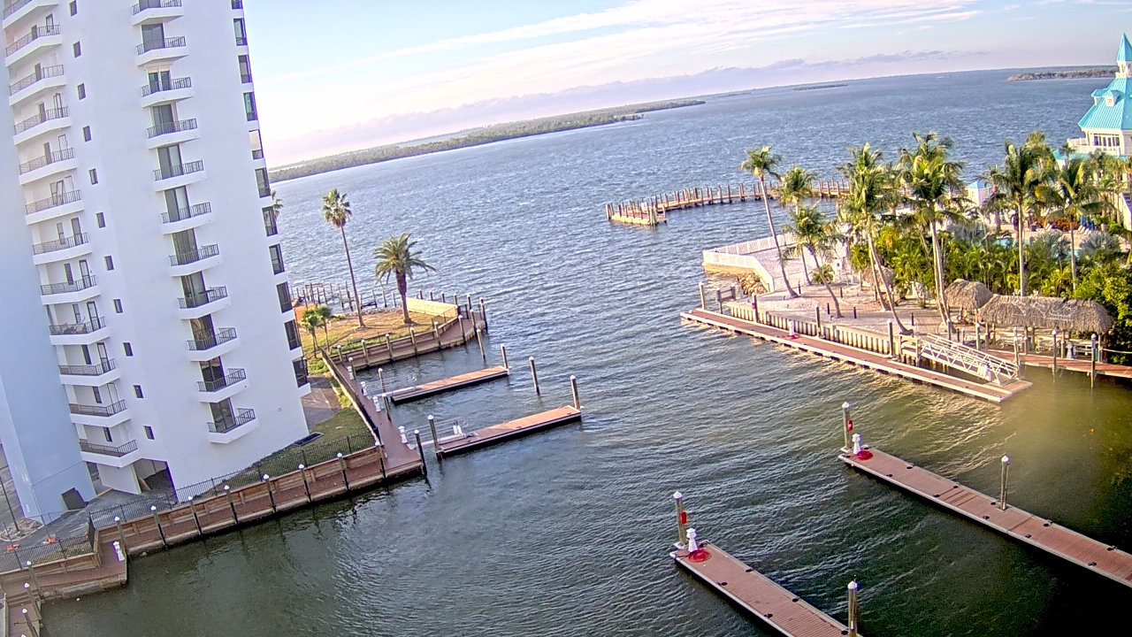 Thumbnail for current weather camera view from Sanibel Harbour Yacht Club in Punta Rassa, Florida