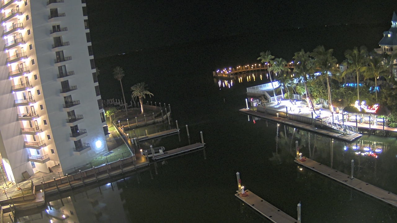 Thumbnail for current weather camera view from Sanibel Harbour Yacht Club in Punta Rassa, Florida