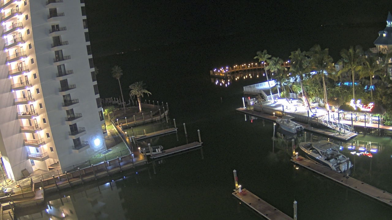 Thumbnail for current weather camera view from Sanibel Harbour Yacht Club in Punta Rassa, Florida