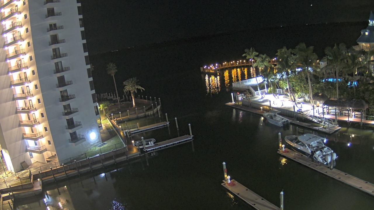 Thumbnail for current weather camera view from Sanibel Harbour Yacht Club in Punta Rassa, Florida