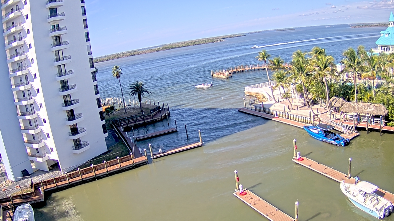 Thumbnail for current weather camera view from Sanibel Harbour Yacht Club in Punta Rassa, Florida