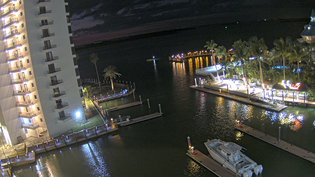Thumbnail for current weather camera view from Sanibel Harbour Yacht Club in Punta Rassa, Florida