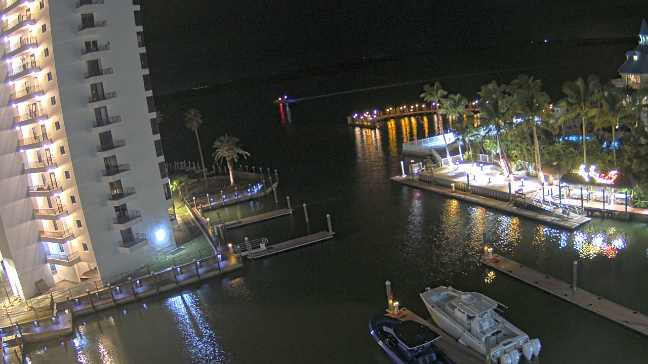 Thumbnail for current weather camera view from Sanibel Harbour Yacht Club in Punta Rassa, Florida