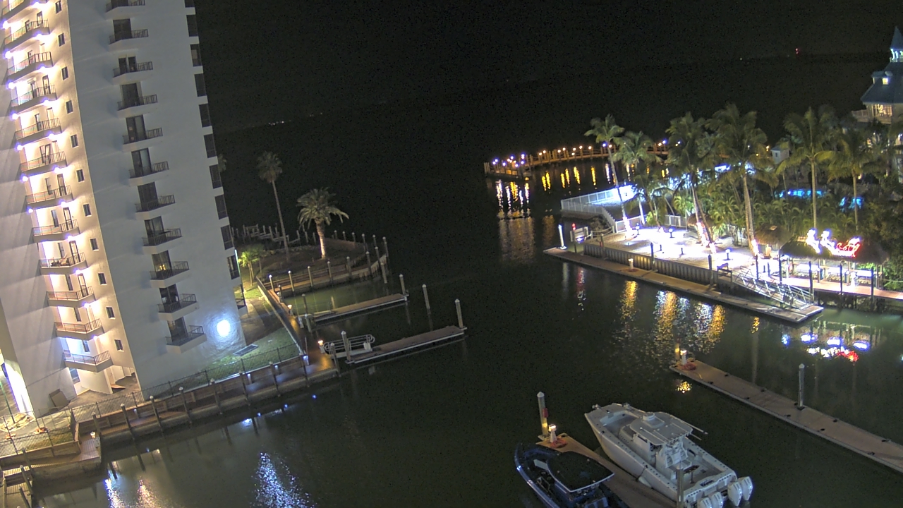 Thumbnail for current weather camera view from Sanibel Harbour Yacht Club in Punta Rassa, Florida